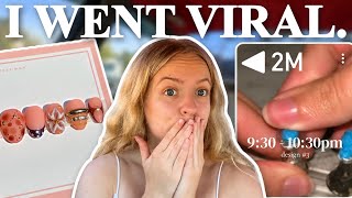 One Viral Video Led Me To This Custom Order… | Make & Pack A Press-On Nail Order With Me!