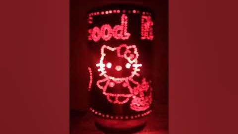 Làm đèn ngủ tự xoay bằng vỏ lon bia