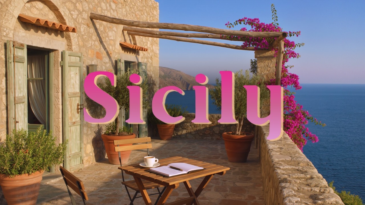 Sicilian Stone House 🇮🇹 | Pristine Mediterranean Lofi | Productive Holiday Flow