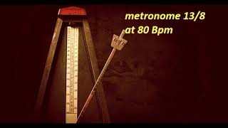 metronome 13/8 at 80 Bpm