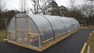 Our CATTLE PANEL GREENHOUSE IS FINISHED!