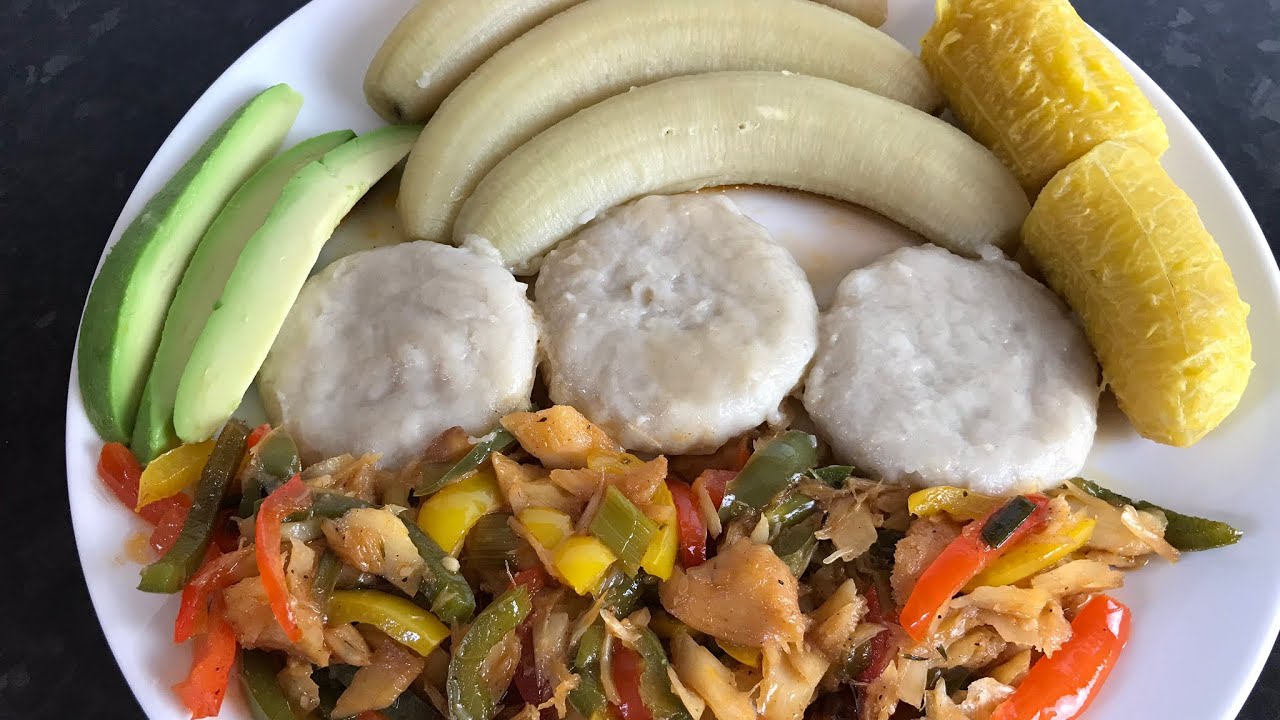 HOW TO MAKE AMAZING COMFORT FOOD/SALT FISH/BOIL DUMPLINS/BANANA&BOIL PLANTAINS