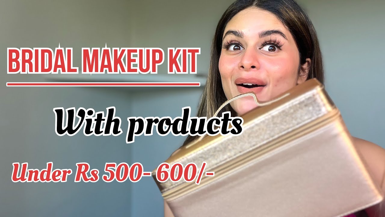 😳Affordable Bridal Makeup kit with products under Rs 500600/😍 bridal bridalmakeup makeupkit