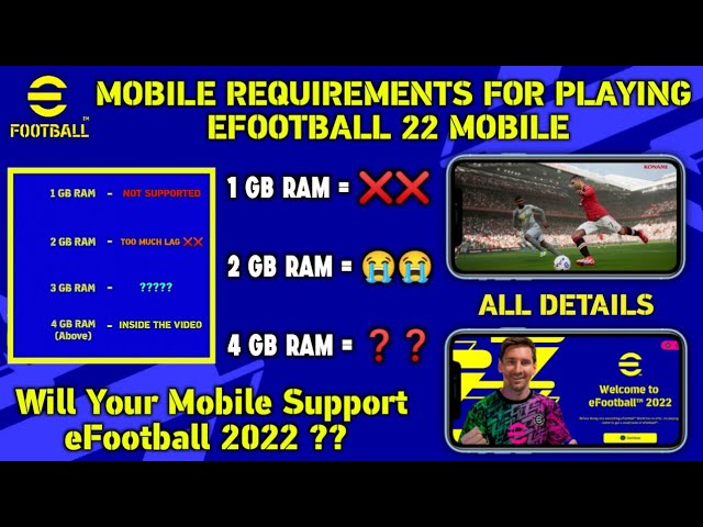 eFootball Mobile System requirements - Inquisitive Universe