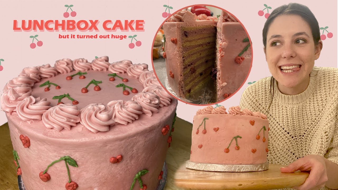 KOREAN LUNCHBOX CAKE | but it turned out huge