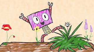Rookie Robot | Clip | Just happy | Season 1 | Cartoons For Kids | @rookierobotexplorestheworld
