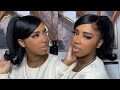 Barbie Ponytail With Swoop On Natural Hair | 90s Flip Ponytail | Natural Hair Hair Styles