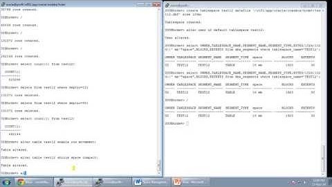 Table Shrinking in Oracle Database