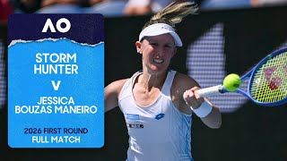 Storm Hunter v Jessica Bouzas Maneiro Full Match | Australian Open 2026 First Round