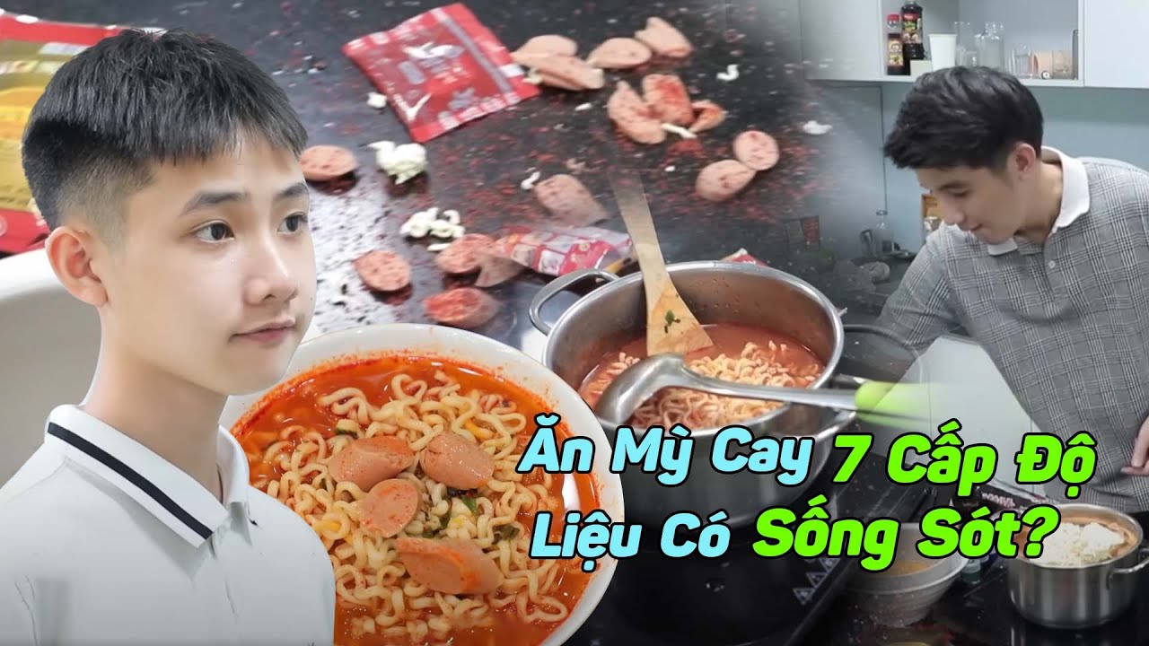 Thử Thách Mỳ Cay 7 Cấp Độ ''Cháy Mặt'' Và Cái Kết Liệu Có Sống Sót l Thám Tử Nhí Tổng Hợp #679
