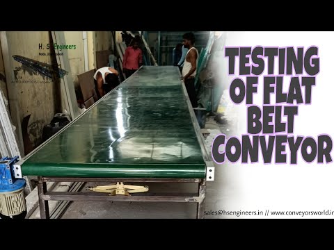 PVC Flat Belt Conveyor || H.S.Engineers