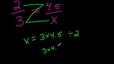 How to Solve a Proportion using the Zorro Method! (cross multiplication)