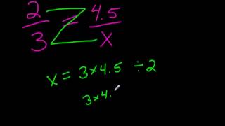 How to Solve a Proportion using the Zorro Method! (cross multiplication)
