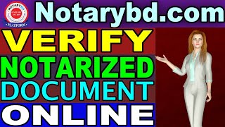 Notarized Document Verification on Notarybd.com Online E-notarization Platform