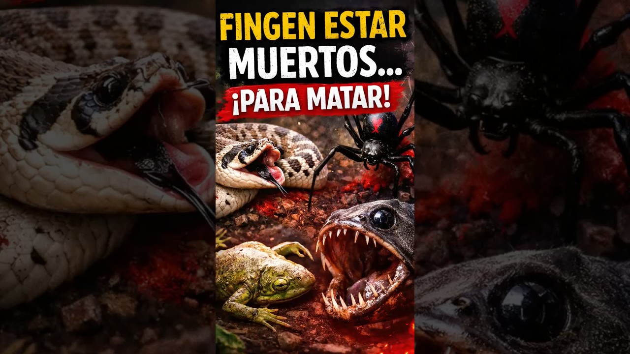 Animales que fingen estar muertos..¡para MATAR! ⚠️