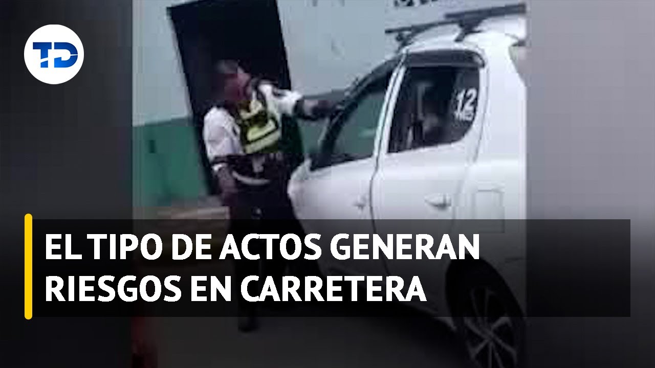Conductores desobedecen órdenes policiales | VIDEO