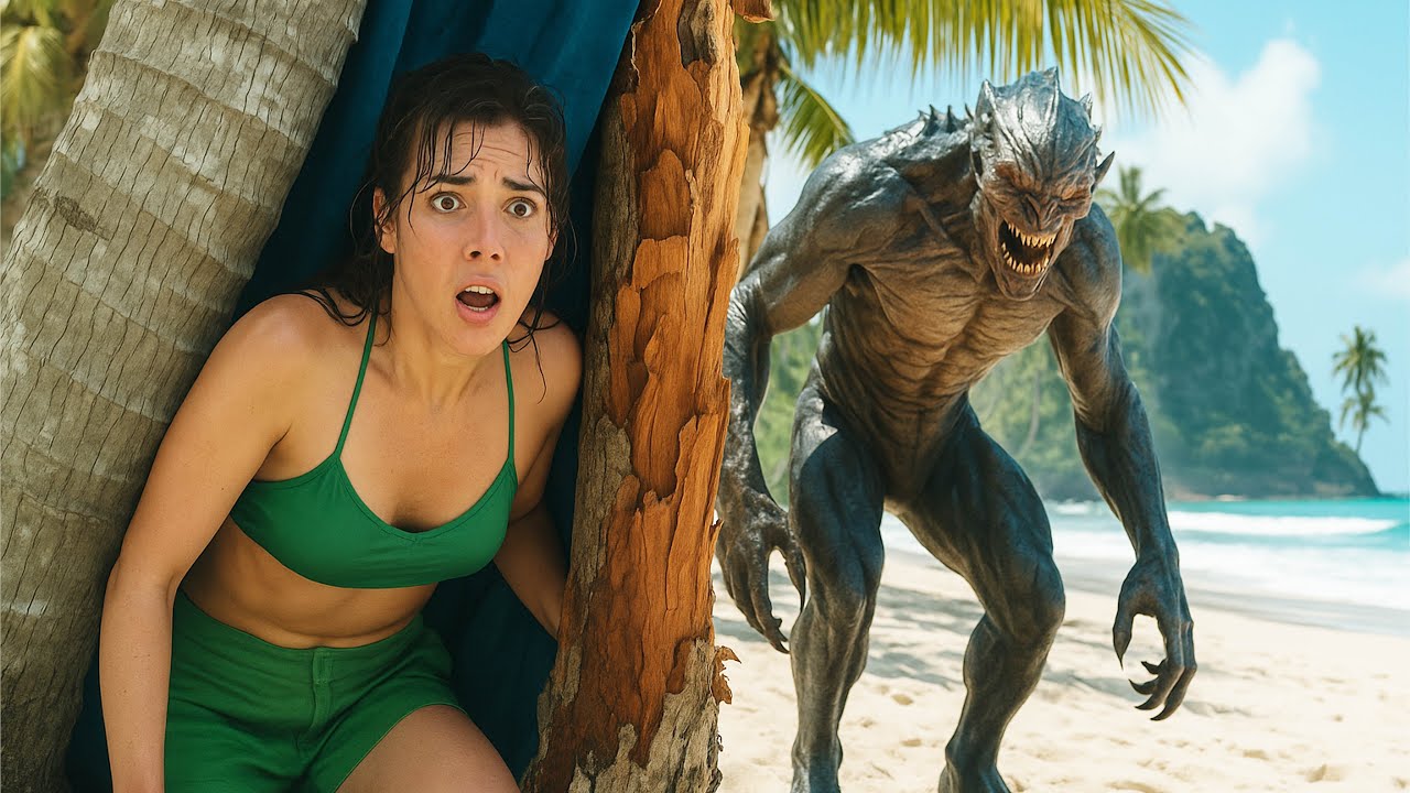 Issız Bir Adada Mahsur Kalan Kadın, Bir Yaratıkla Baş başa!