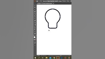 How to make Simple Bulb Icon in Illustrator adobe illustrator#adobeillustrator #video #photoshop