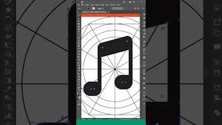 How to create an Apple Music App icon in Illustrator #shorts