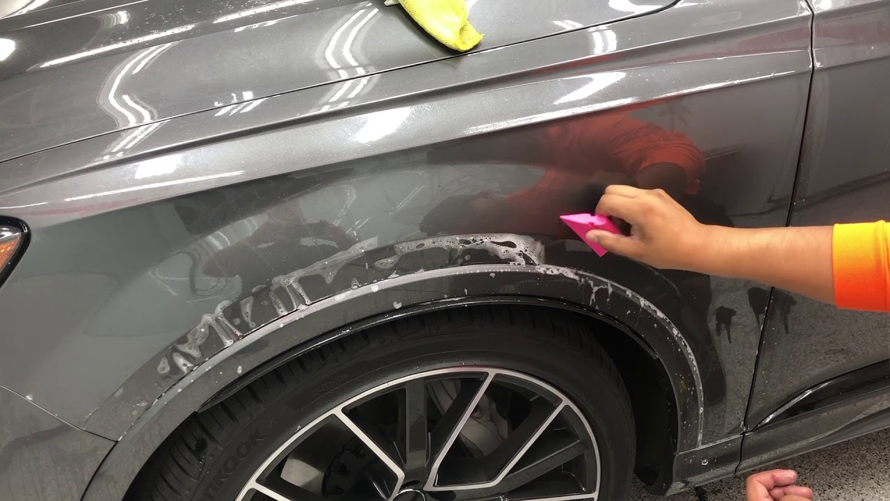 Audi Q7 3M Pro Series PPF install fender