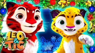 Leo and Tig 🦁 New Years Adventure 🐯 Funny Family Good Animated Cartoon for Kids