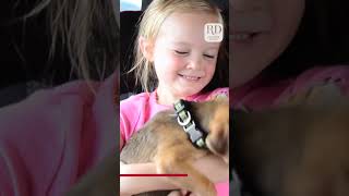 Little Girls Cry With Joy After Adopting Puppy