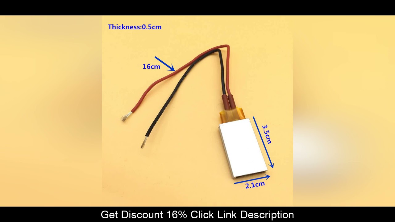 Review 10 pcs AC DC 12V 80 degree -220 degrees Thermostat PTC Aluminum Electric heater plate Heatin