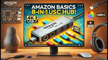 "Amazon Basics 8-in-1 USB-C Hub Unboxing & First Look | Perfect Adapter for Mac & Windows!" India