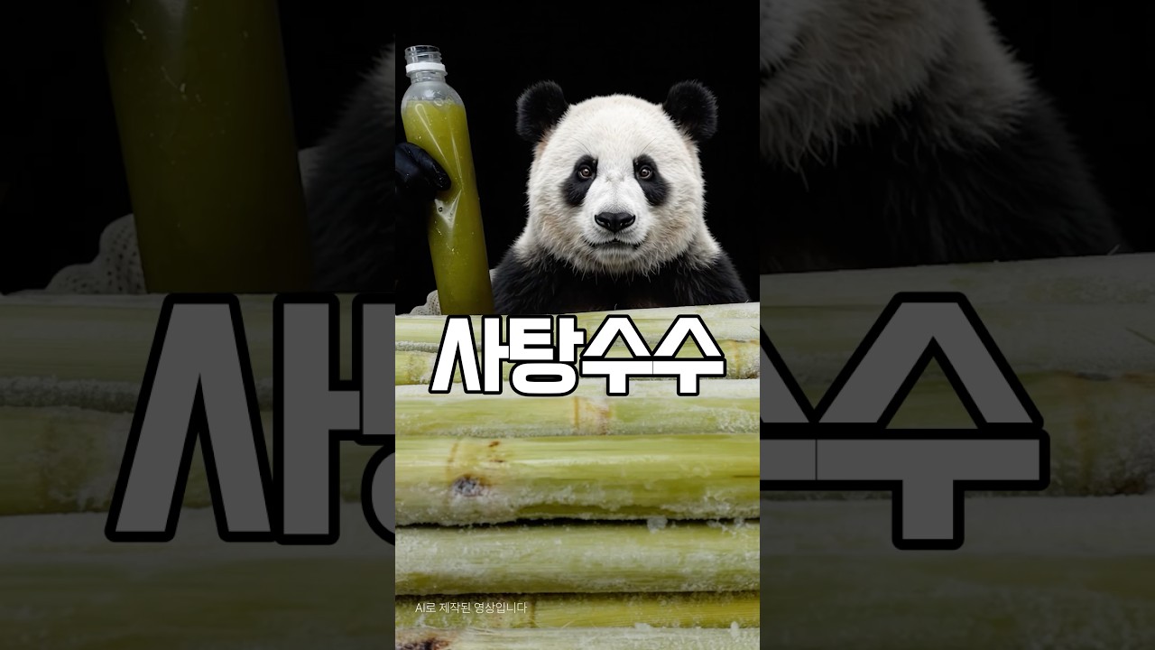 사탕수수 먹방!🎋대나무 같이 생겼다..! #shorts