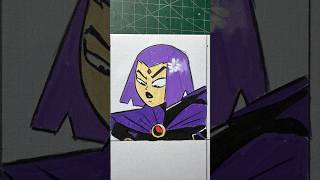 DRAWING RAVEN DC #art #anime #drawing #comic