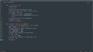 Leetcode 348. Design Tic-Tac-Toe in Python | Python Leetcode | Python Coding Tutorial | Python ASMR