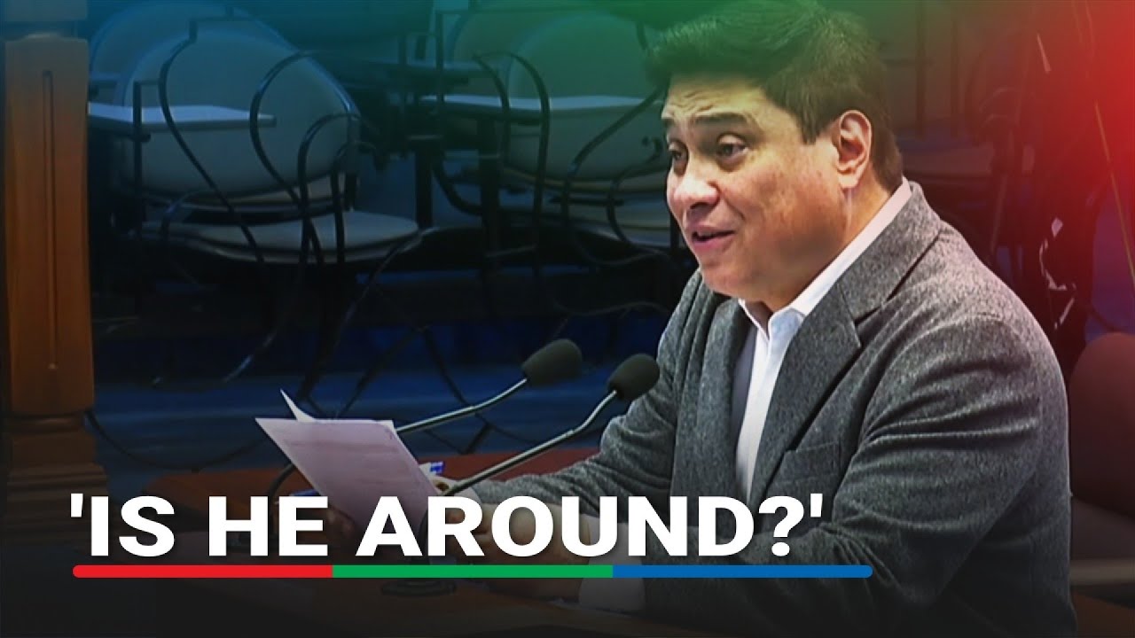 МОМЕНТ: Мигз перепроверяет присутствие Бато на заседании Сената | Новости ABS-CBN