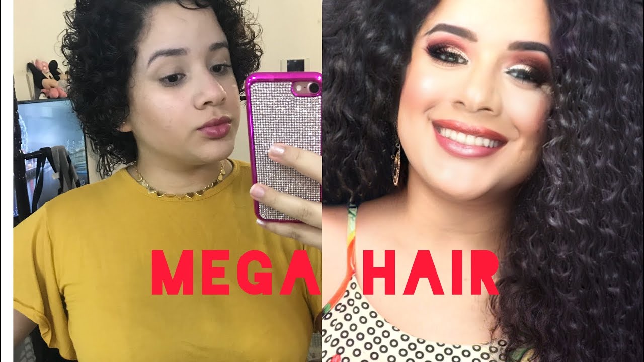 Mega hair cacheado