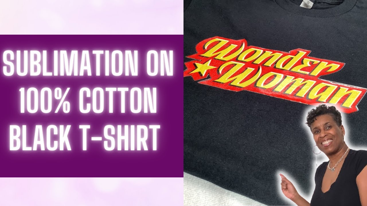 Did you know you can sublimate on black cotton shirts with @HTVRONT Ch, Sublimation