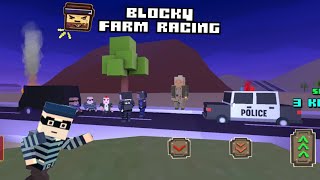 Blocky Farm Racing & Simulator: Cops and Robbers Catch Game | Stealing Animals from Farm Gameplay screenshot 5