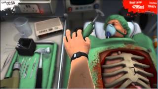 【実況】 素手で肺をむしり取る天才外科医 カルテ① 【Surgeon Simulator 2013】 screenshot 4