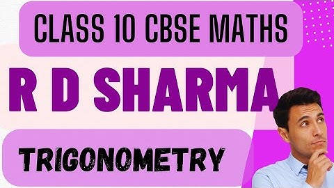 R D SHARMA | CLASS 10 MATHS | TRIGONOMETRY  #rdsharmasolution #rdsharma #trending #trigonometry