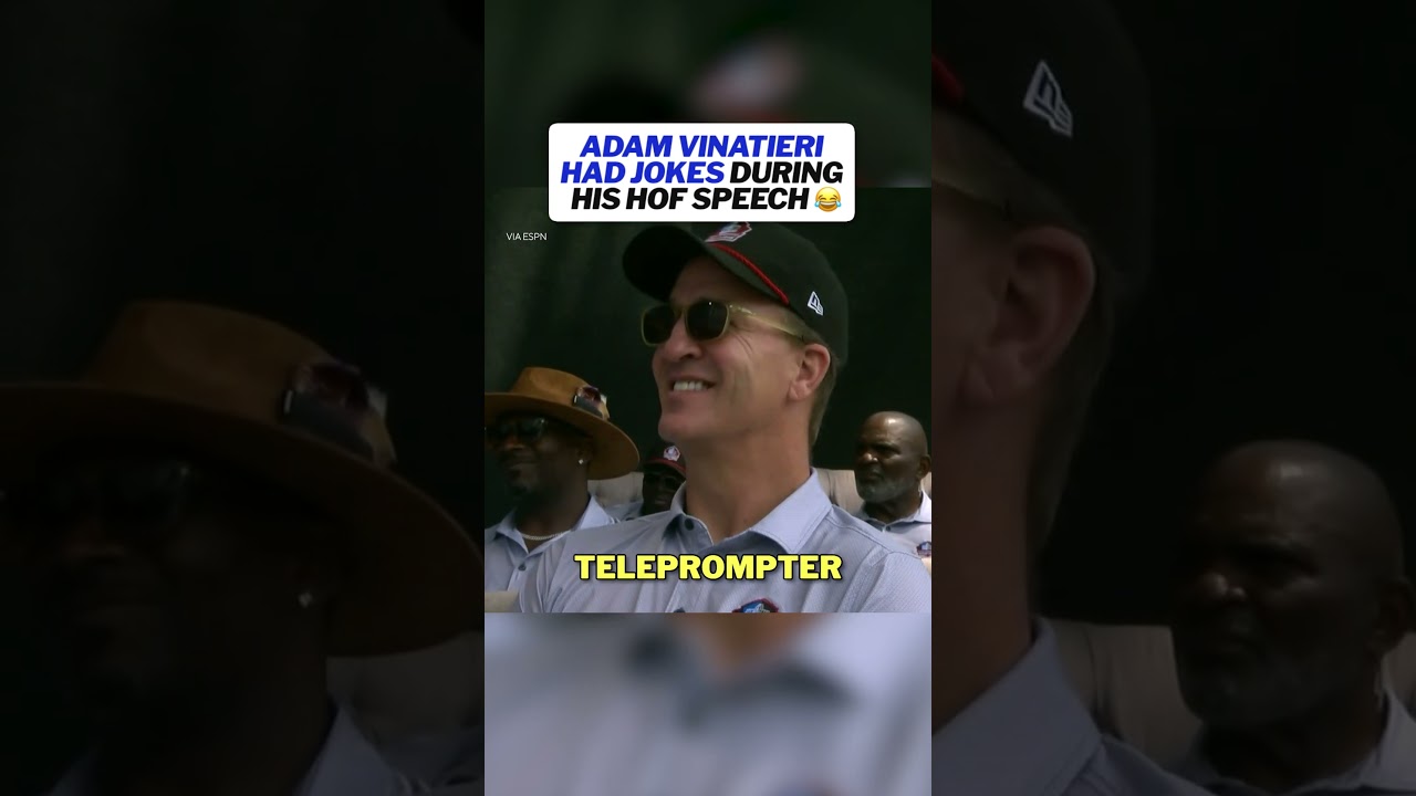 Nobody was safe during Adam Vinatieri’s Hall of Fame speech 😂 #halloffame