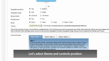 Joomla Tabs: 2JTabs - just 2 minutes from download to deploy
