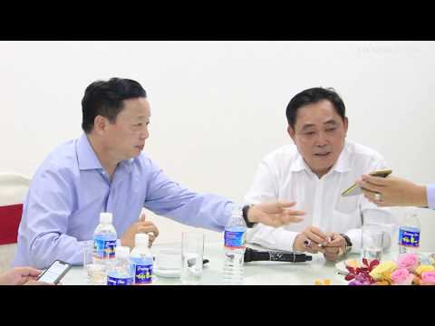 Video Bộ trưởng Bộ TNMT ĐẾN nhà máy xử lý thải thành NƯỚC... - youtube