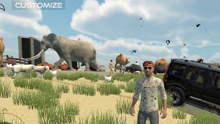 Jungle Open World Game 🚗🦁 | Animals vs Car Gameplay😀😬🤯🥸🧐😱 screenshot 4