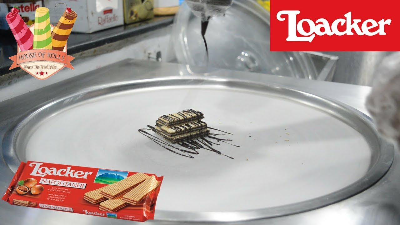 Ice Cream Rolls | How To | LOACKER CHOCOLATE HAZELNUT WAFER (1080p)