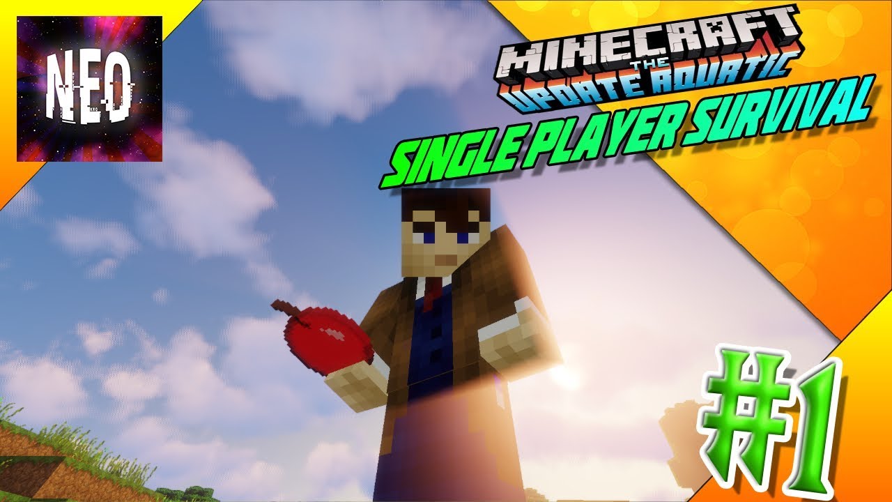 Minecraft Single A Whole New World - Single Player Survival #1 [ Minecraft 1.13.2 ...