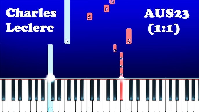 AUS23 (1:1) Charles Leclerc (Quick Easy Piano Tutorial With Letter Notes) -  YouTube