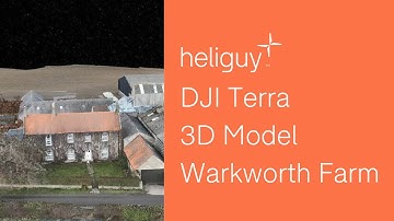 3D Model Using DJI M300 RTK: Example of DJI Terra 3D Model Fantastic Warkworth Farm Site
