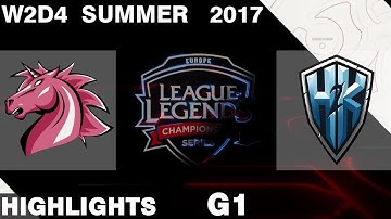 UOL vs H2K | Game 1 | HIGHLIGHTS | EU LCS SUMMER 2017 | Unicorns of Love vs H2K Gaming