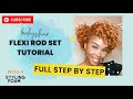 HOW TO FLEXI ROD SET NATURAL HAIR | 4C HAIR | CURLS | TUTORIAL