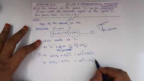 12th maths I Two Dimensional Analytical Geometry ll I Exercise:5.4(8)