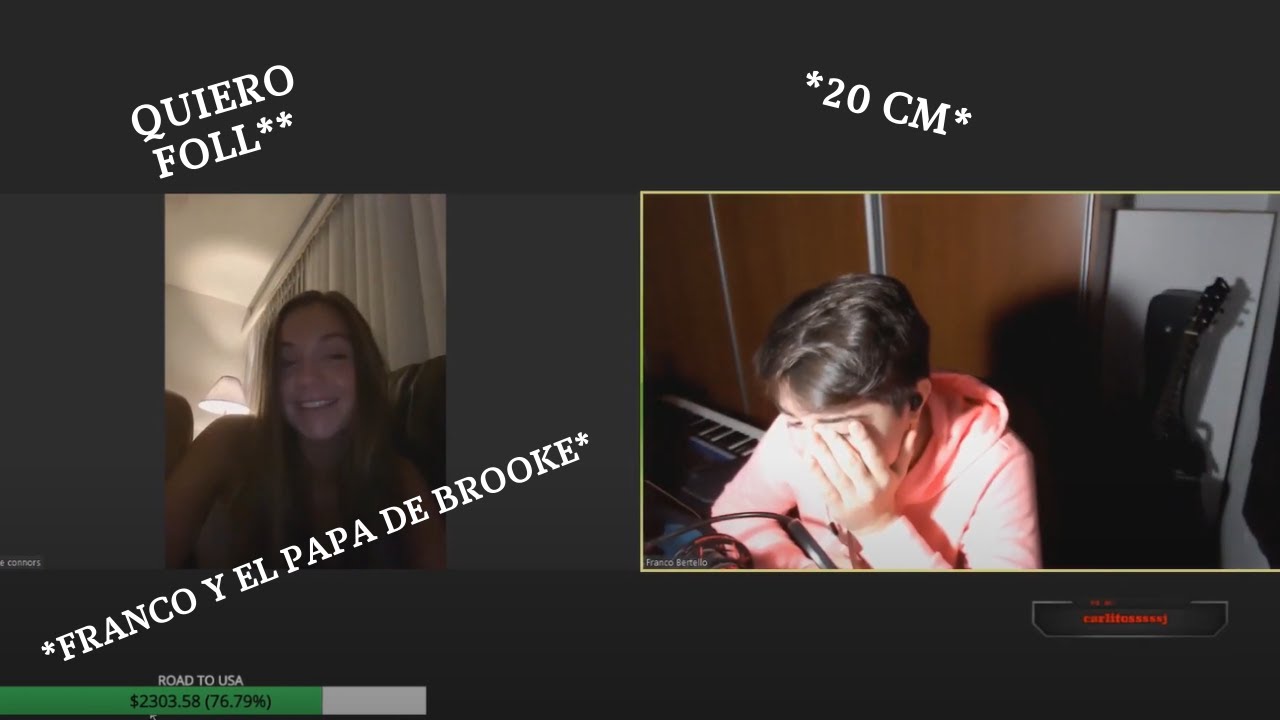 FrancoBertello74 y Brooke ❤ |  Mejores momentos (Zoom) | #1