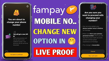 Fampay Change Mobile number Option In New Update|Fampay account ka mobile number kaise change Karen